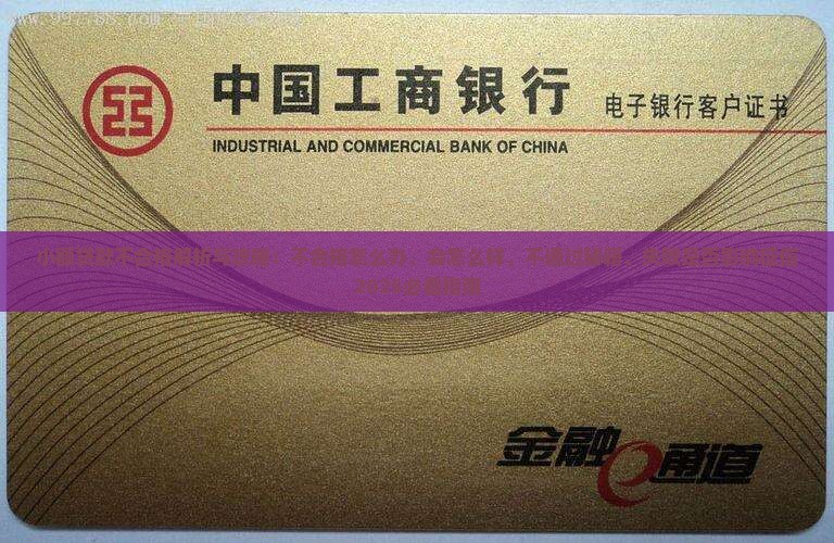 小额贷款不合格