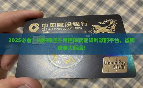 哪里贷款不用担保的平台