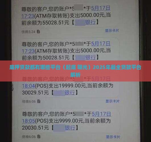底押贷款都有哪些平台