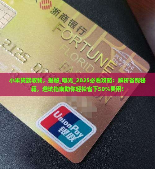 小米贷款收钱