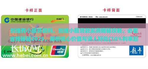 创维有小额贷款吗