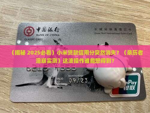 小米贷款信用分突然消失