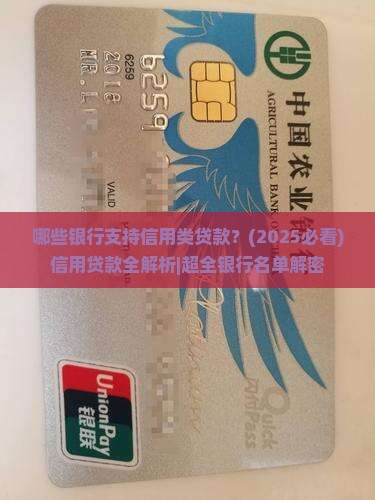 哪些银行支持信用类贷款