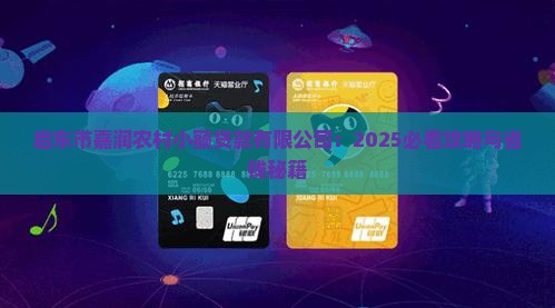 嘉润小额贷款