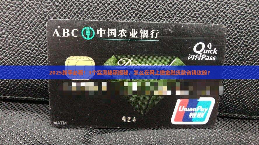 怎么在网上做金融贷款