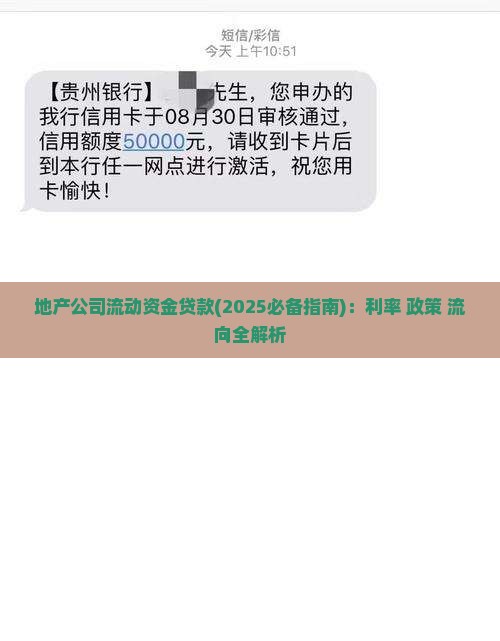 地产公司流动资金贷款