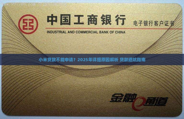 小米贷款不能申请