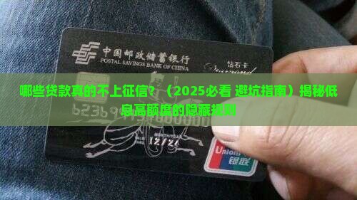 哪些贷款不需要上征信