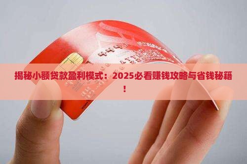开小额贷款盈利模式 开小额贷款盈利模式