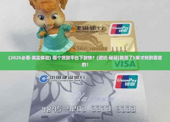 哪儿个平台贷款好下款的
