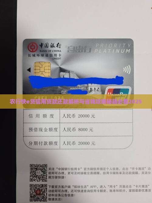 农行快e贷信用贷款