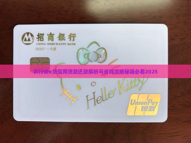 农行快e贷信用贷款
