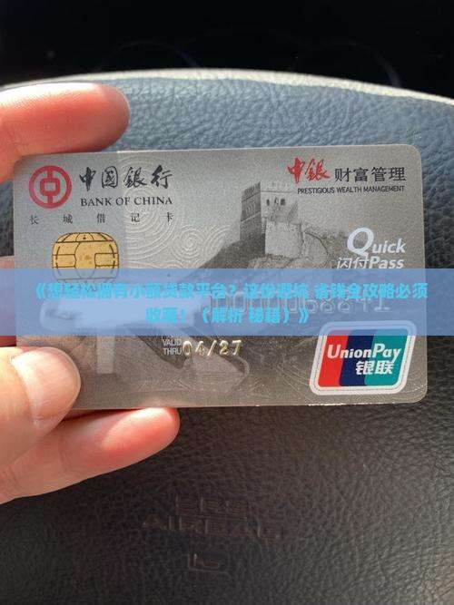 怎么开小额贷款平台