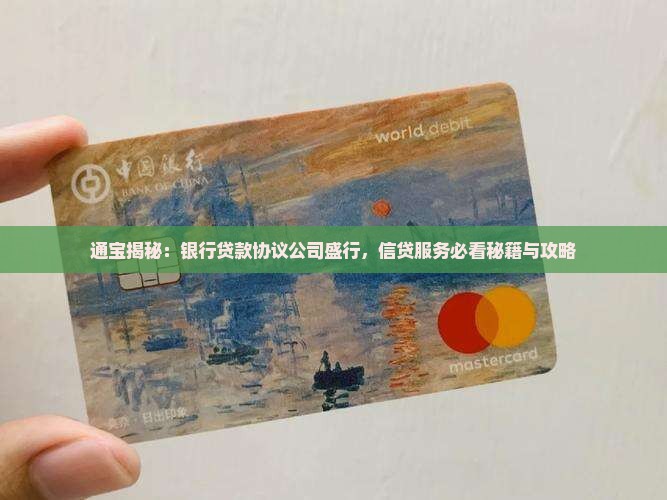 帮银行签贷款协议的公司