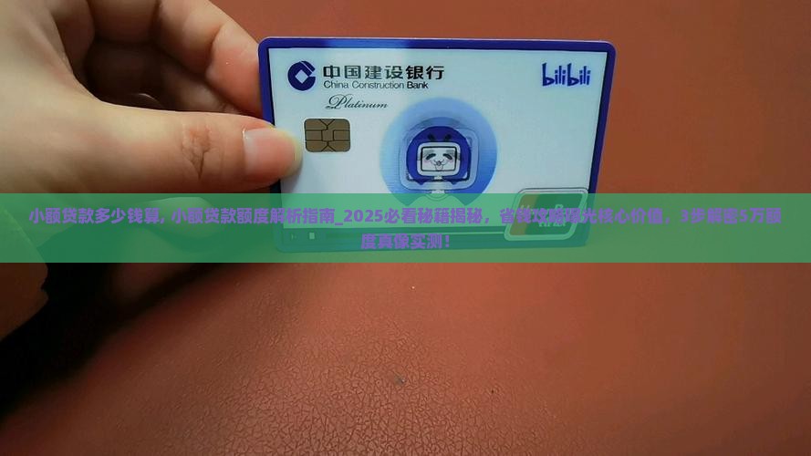 小额贷款多少钱算