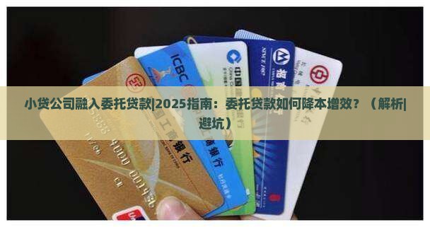 小贷公司融入委托贷款