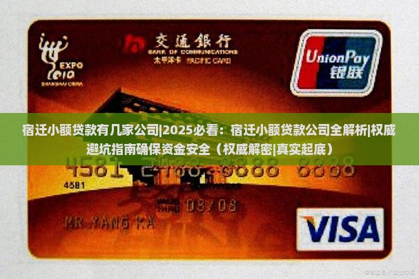 宿迁小额贷款有几家公司