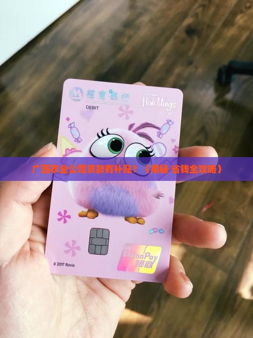 广西农业类型公司贷款有什么补贴