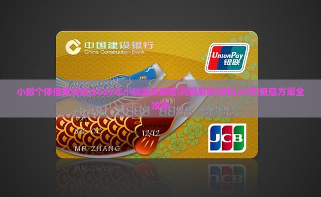 小微个体信用贷款