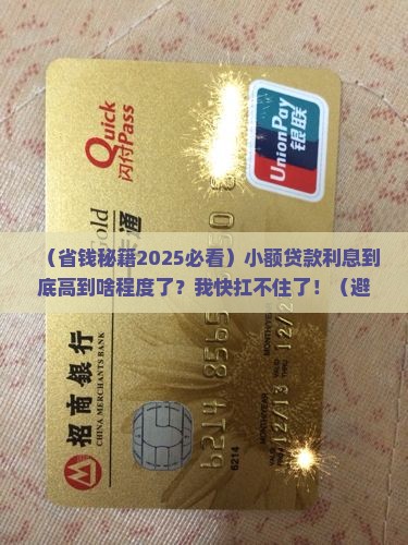 小额贷款利息不得高于