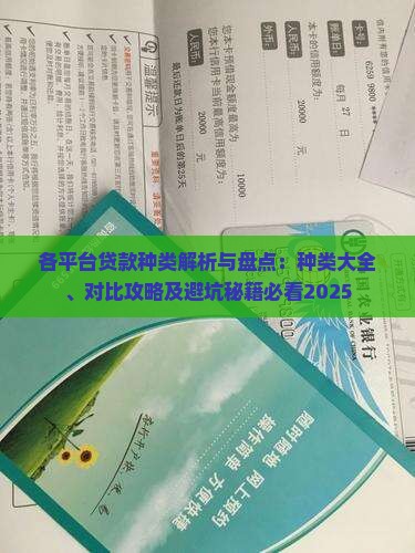 各平台贷款种类