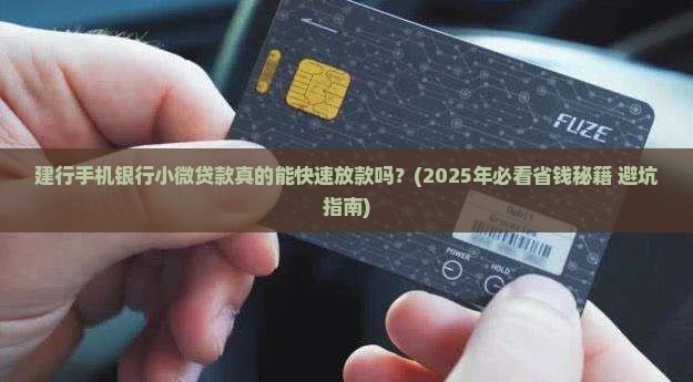 建行手机银行小微贷款