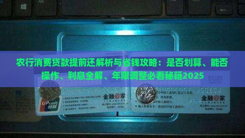 农行消费贷款提前还
