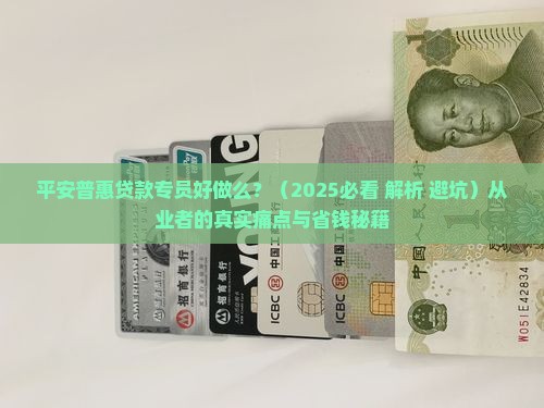 平安普惠贷款专员好做么
