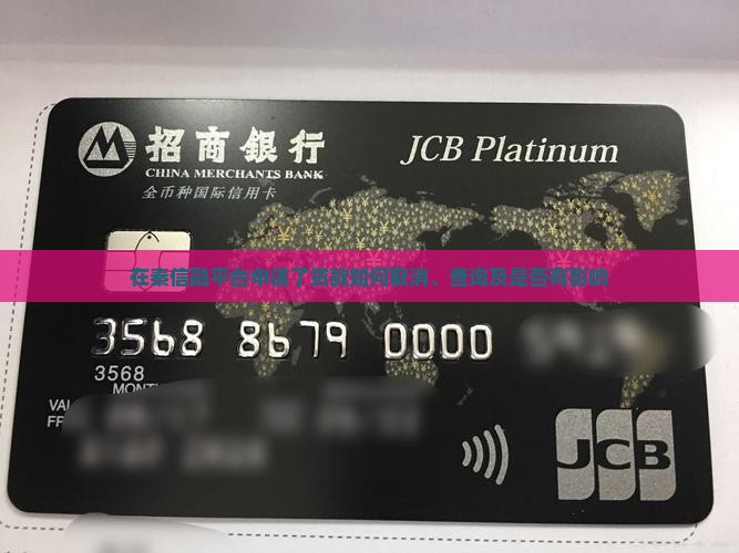 在秦信融平台申请了贷款