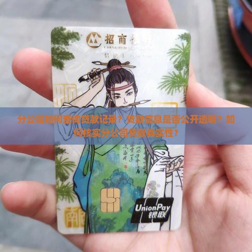 分公司如何看有无贷款 分公司如何看有无贷款
