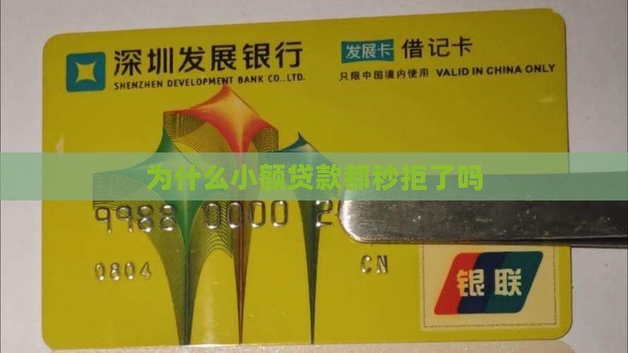 小额贷款都秒拒