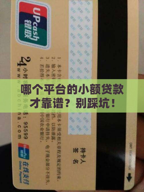小额贷款哪些平台合法