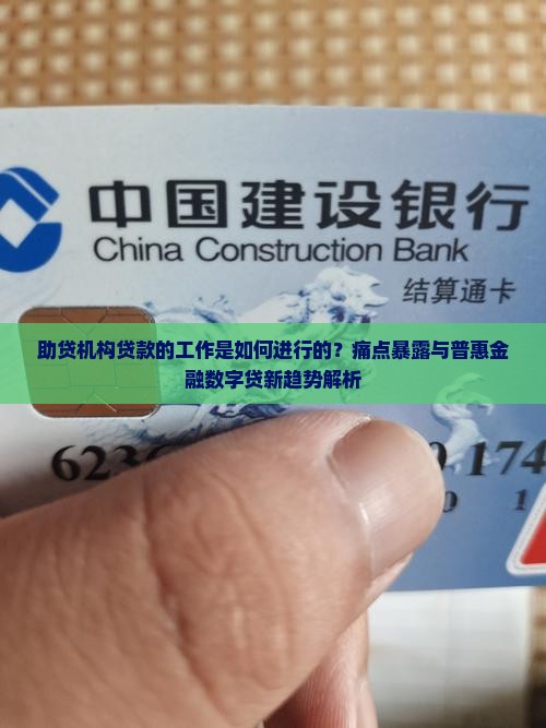 助贷机构贷款的工作