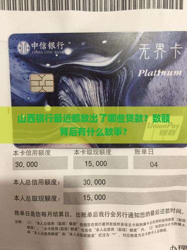 山西银行放了多少贷款了