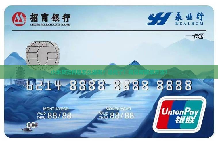 小米贷款怎么退还利息的