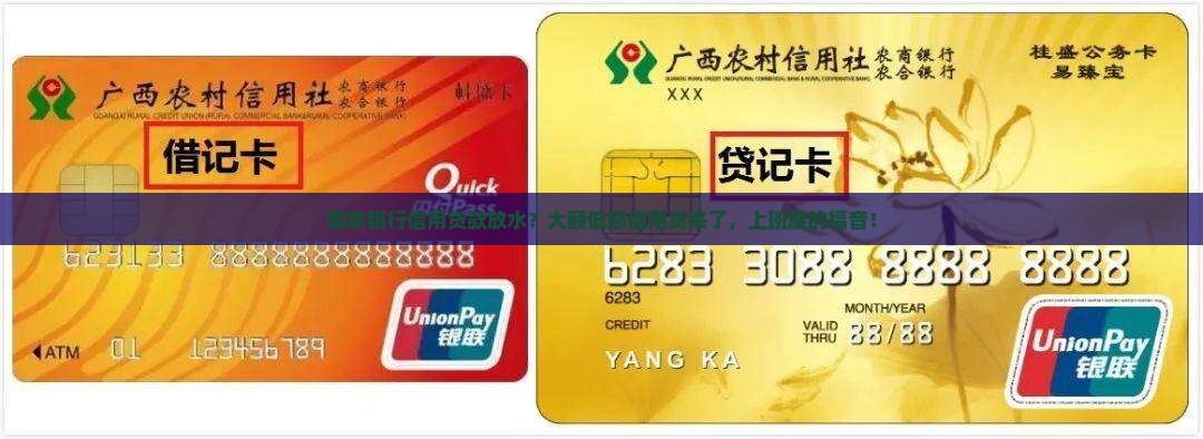 哪家银行信用贷款放水