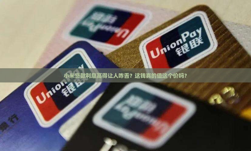 小米贷款利息这么高