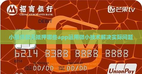 小额贷款无抵押有哪些app