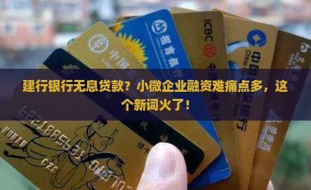 建行银行无息贷款