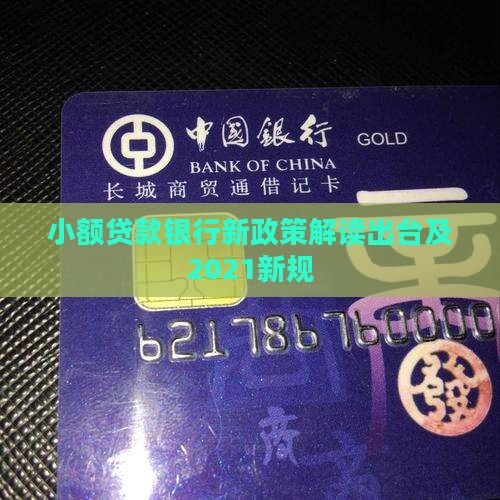 小额贷款银行新政策