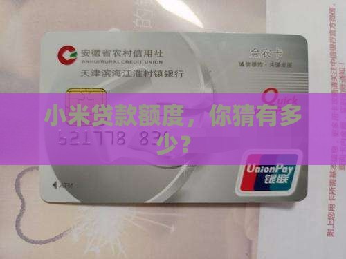 小米贷款有额度的吗