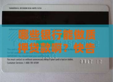 哪些银行可做质押贷款 哪些银行可做质押贷款