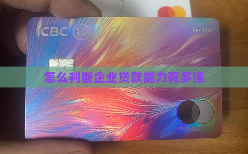 如何知道公司贷款能力强