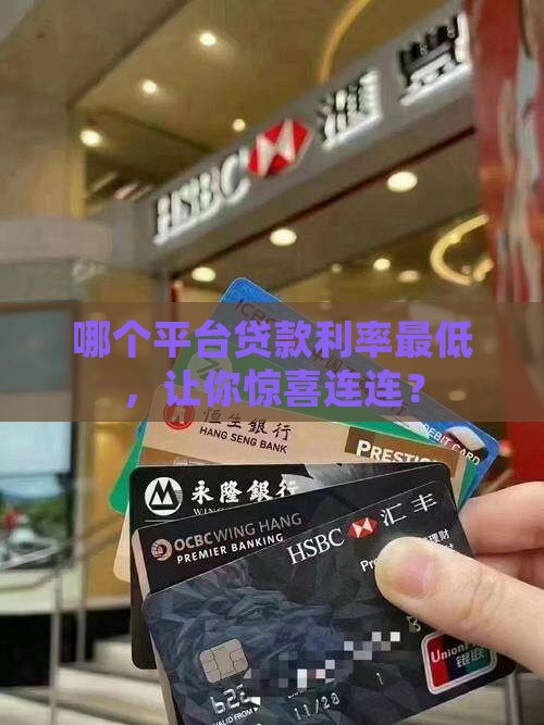 哪个平台贷款最低利率高