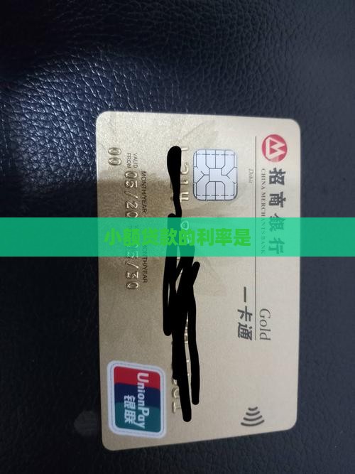 小额贷款的利率是