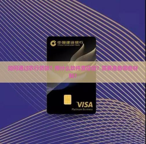 农行贷款用什么软件查征信