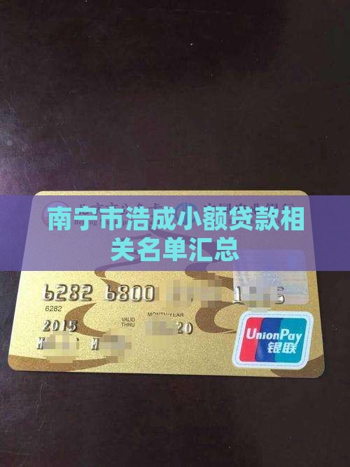 南宁市浩成小额贷款