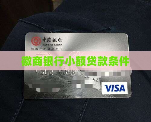 徽商银行小额贷款条件
