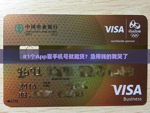 只用手机号贷款的app