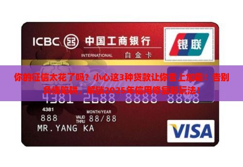 征信太花最忌三种贷款